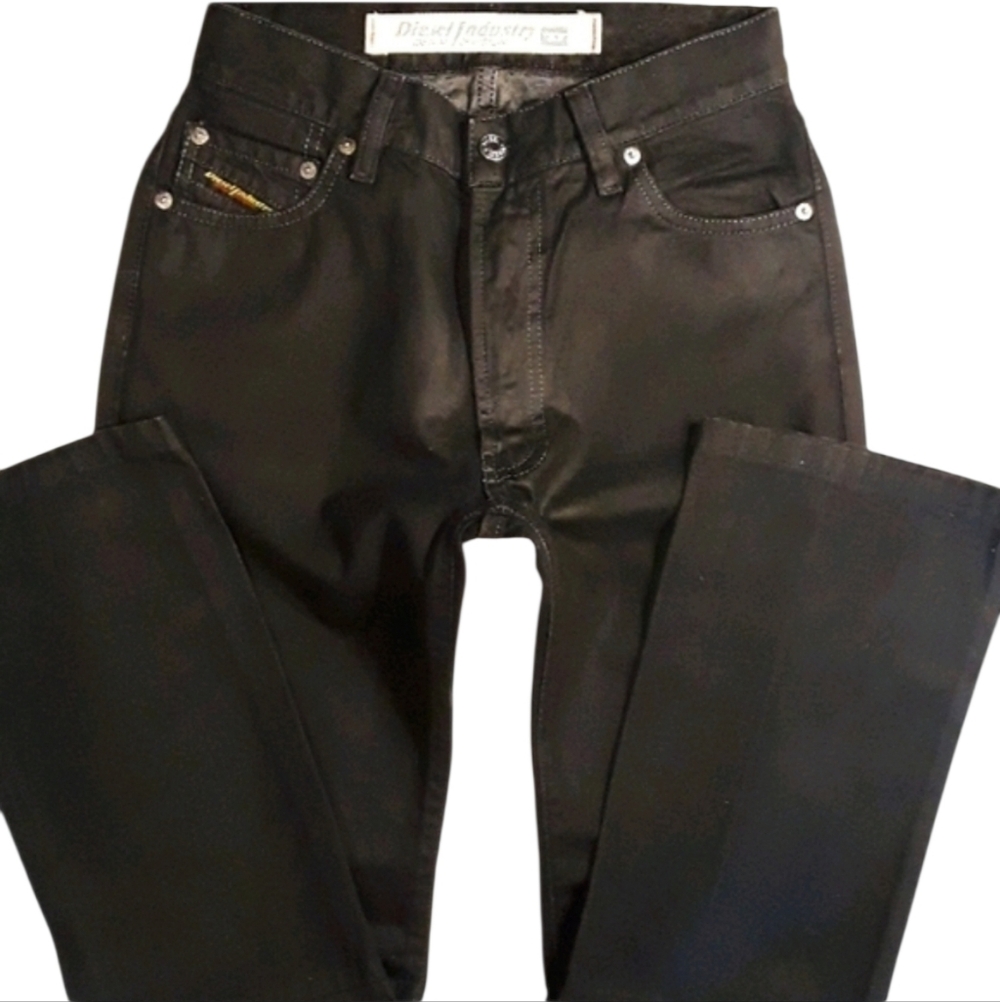 Diesel Industry Denim Division Black Jeans. Straight Fit. Men's Size: W27x28L